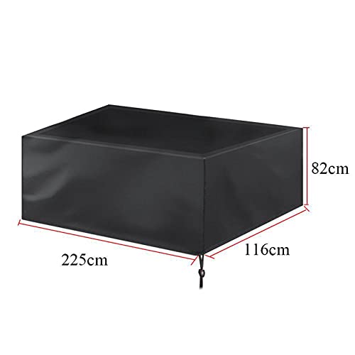Billiard Table Dust Cover Outdoor Pool Protector with Drawstring Design Strong and Sturdy Structure 225x116x82cm