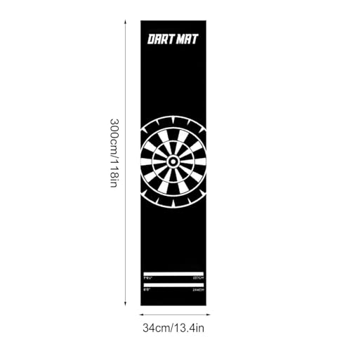 Dart Board Mat - Darts Mat,Heavy Duty Non-Slip Rubber Floor Protection Pad | Non Slip Carpet Darts for Game Room Recreation Center Sports Club Office Basement, - color: Aqua