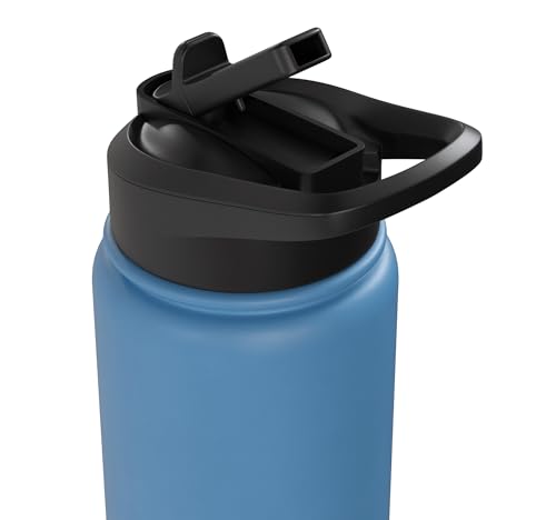 Croquet Queen - Lawn Game Mallet Wicket Hoop Ball Stainless Steel Insulated Water Bottle - color: Light Blue