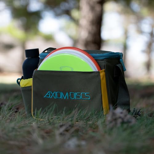 Axiom Discs Cell Disc Golf Starter Bag (Choose Your Favorite Color) - color: Olive/Tropic Blue/Golden Yellow