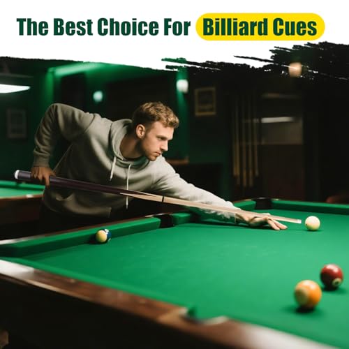 HMQQ Pool Cue Sticks – 42"/48"/58" Billiard Cues with 13mm Leather Tip – 17oz/18oz Standard or 20oz Heavy – Set of 2 or 4 – Durable 2-Piece Pool Sticks for Beginners, Adults, Home & Bar - size: 58" set of 4