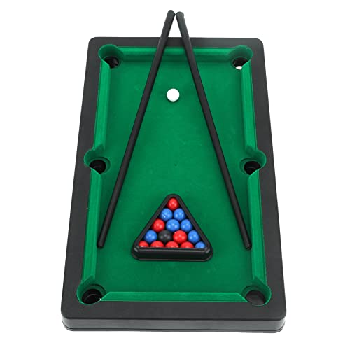 Mini Billiards Table, Portable Desk Pool Game, Compact Tabletop Billiards Set for Office Home Use Adults Kids