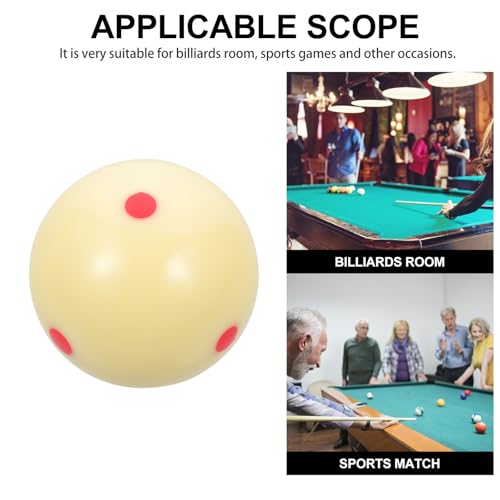 Speckled Design Durable Cue Ball Pool Ball Billiard Training Tool for American Pool Billiards Practice Aiming Exercise