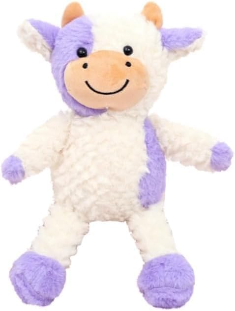 YUKOUQIAN Cow Stuffed Animal Cow Plush Doll Toy 15.7 inch for Girls Boys (Stand Cow purple15.7)