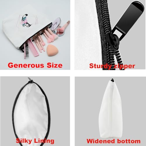 Mom Makeup Bag Set Gift with Mirror – Best Mom Travel Cosmetic Pouch, Mama Cosmetic Bag Set for Wife & Female Friends - color: Best mom in the world-white-2S