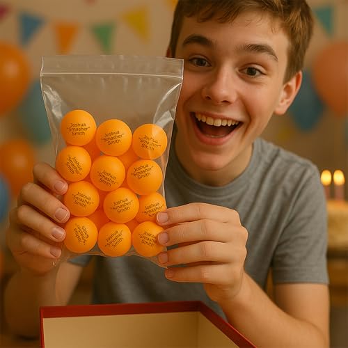 Uberpong Personalized Ping Pong Balls, Custom Text or Message, Party Gifts - color: Gold, size: Pack of 75