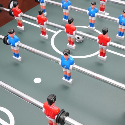 47 Inch Foosball Table, Portable Soccer Game Table Indoor Foosball Game for Kids and Adults