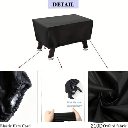 2pcs Essential Game Table Cover Oxford Cloth for Billiard Foosball Waterproof Dustproof Protector