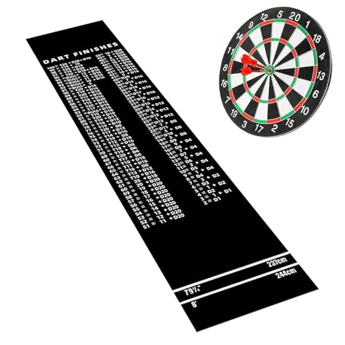 Dart Mat with Throw Line - Floor Protection Portable with Throw Line - Dart Oche Mat,for Recreation Center Sports Club Basement Entertainment Area Garage Dormitory - size: C