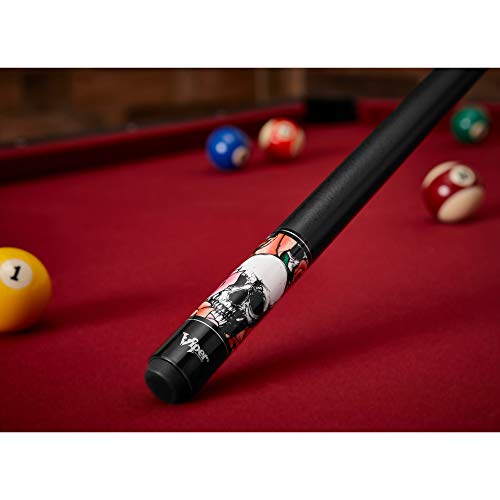 Viper by GLD Products Underground 58" Pool Cue - color: Skulls and Roses, size: 20 Ounce