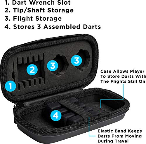Viper Jaguar 80% Tungsten Soft Tip Dart Set with Case, 18 Grams - style: Coarse Knurling