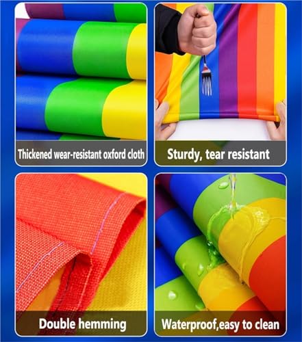 Field Day Games for Kids Adults, Family Carnival Backyard Picnic Group Building Activities Fun Playing Run Mat Recess Games - color: Blue, size: Adult-6M/20FT