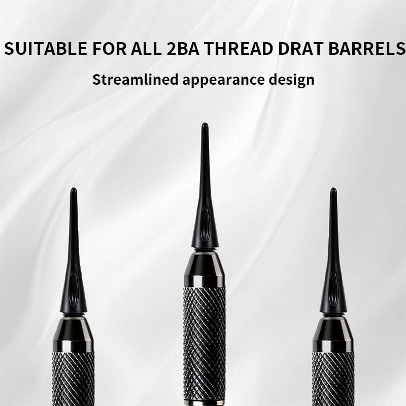 300 Pack 2BA Thread Soft Dart Tips - Premium Plastic Replacement Dart Points, Essential Dart Accessories Set for Soft Tip Darts (Black)