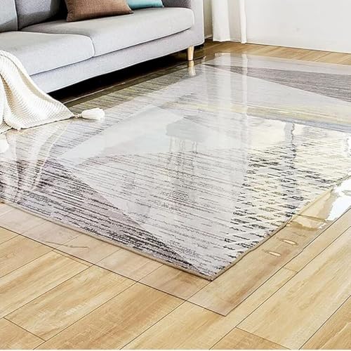 Low Pile Carpet Protector/Rugs Protect Runners Cover,Gaming Computer Rolling Chair Tile Pad/Heavy Duty Vinyl Plank Flooring Mat - Plastic Clear(80cmX100cm/32 X40) - size: 3'4" x 2'8" (Bear)