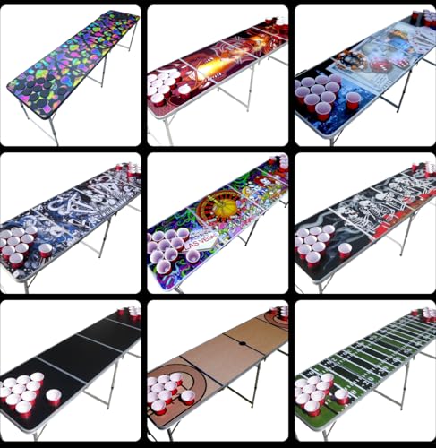 Football Field Game Pong Table with Predrilled Cup Holes