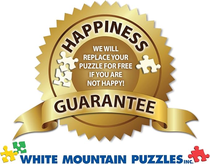 White Mountain 1000 Piece 80's Jigsaw Puzzle Unique Iconic Collage Puzzle with Large Pieces Gift for Adults and Family 24"x30" - 80's Girl