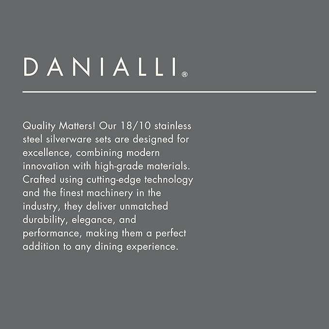 Matte Silverware Set, 18/10 Stainless Steel Satin Flatware, Modern Brushed Finish Cutlery, Dishwasher Safe & Durable, Built to Last (60-Piece, Fidenza Hammered)