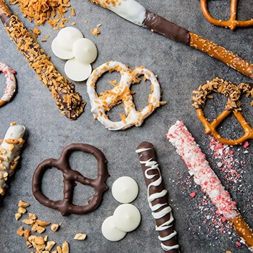 KIDU Chocolate Melting Wafers 16 Ounces Bulk Perfect For Dipping, Deserts, Baking And More - 1 Pound (Super White New)