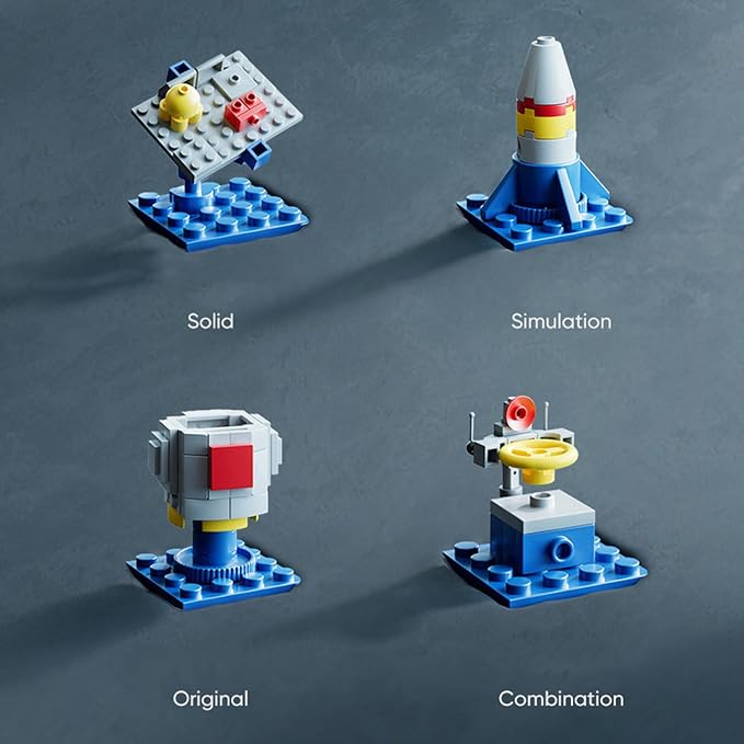 Vilbocr 69-Piece Rocket Ship Building Blocks Set | STEM Educational Space Toy for Kids Ages 6-12 | Creative Construction Kit for Solo & Group Play | Compatible with Major Brands