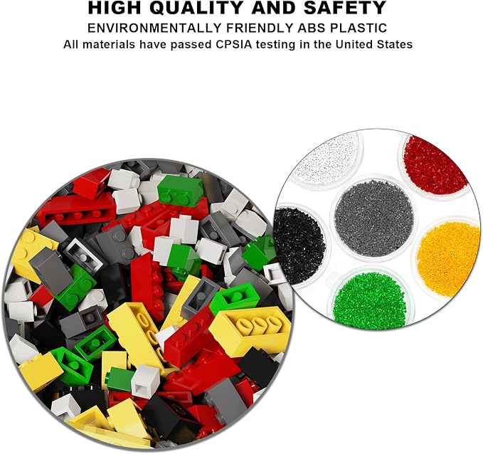 300 Pcs Classic Building Bricks, Green Bulk Bricks,Compatible with Lego and Major Brands Parts and Pieces, Creative Building Block Toys for Boys Girls Ages 6 7 8 9 10 Year Old
