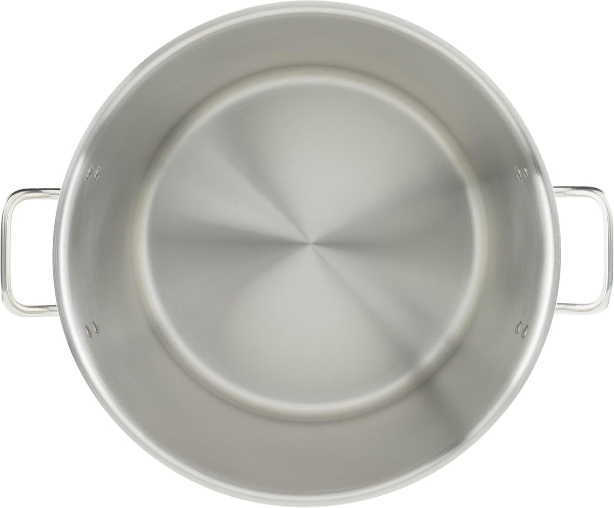 Winware SST-40 Stainless Steel 40 Quart Stock Pot with Cover