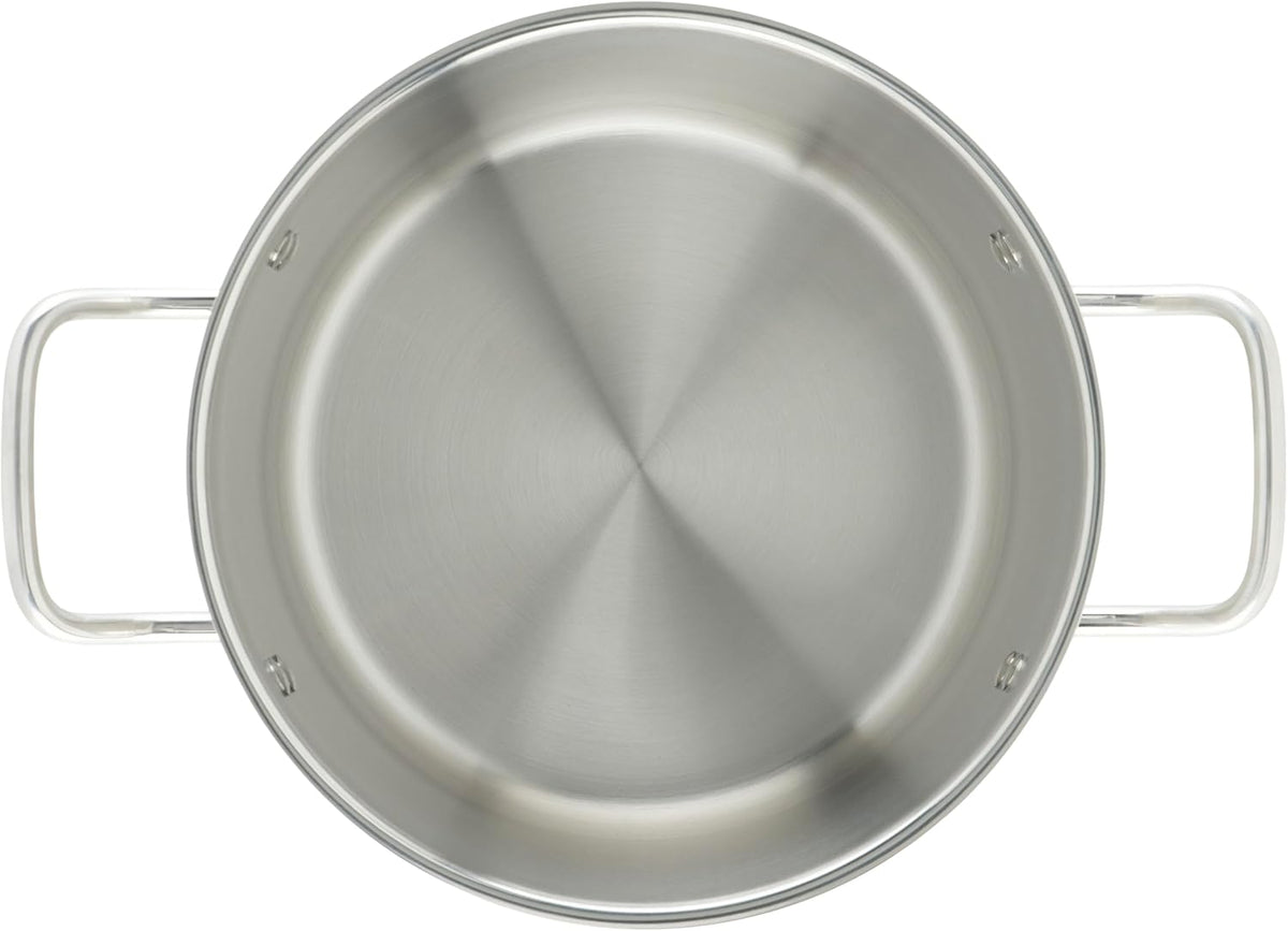 Winco Heavy-Duty Stainless Steel Stock Pot with Cover, 8 Quart