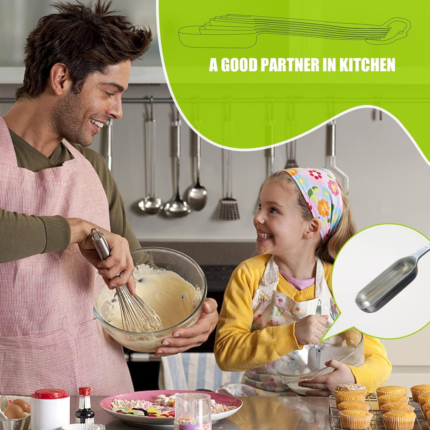 1PCS 1/2Teaspoon (2.5ml) Single Measuring Spoon, Individual Stainless Steel Long Handle Measure Tablespoon Only