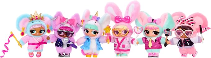LOL Surprise Plush Surprise! Cinna-Bun Plush Doll with Hidden Fashions, On-the-Go Play, 7 Total Surprises – Great Gift for Kids Ages 3+