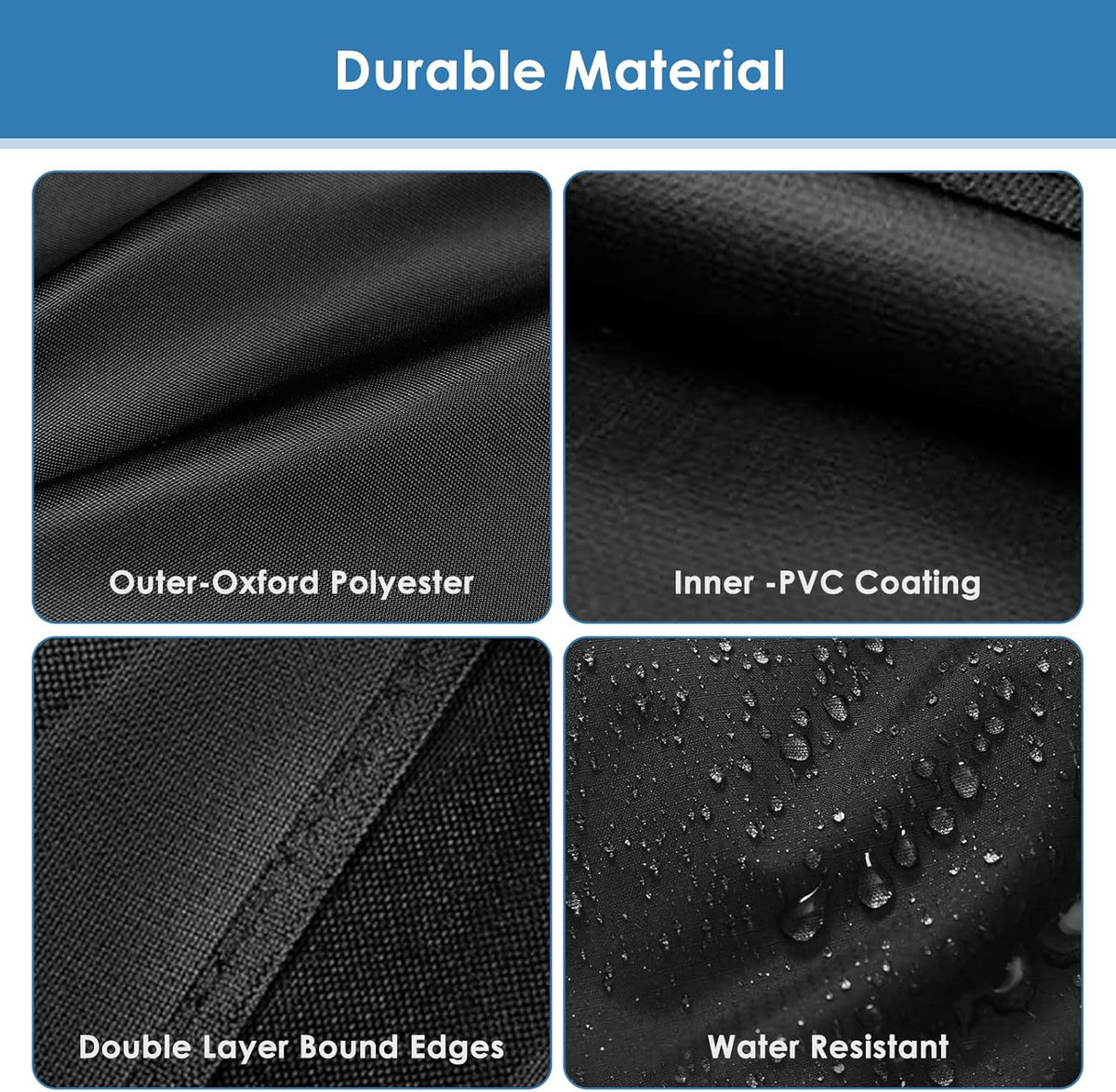 37 Inch Built-in Grill Cover for Coyote DCS Jenn-Air KitchenAid, and Lynx, 600D Heavy Duty Waterproof & Windproof Island Grill Top Cover, 38" W x 28" D x 24" H