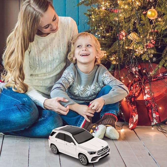 WAKAKAC Compatible for 1/24 Alloy Die-cast GLE 350 Toy Car with Sound and Light Pull Back Collection Model Car for Kids Gift (White)