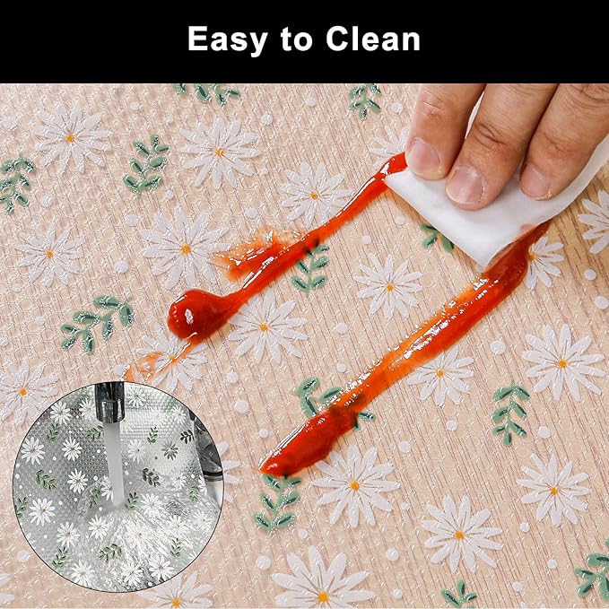 Cooyes Shelf Liner – Premium Non-Adhesive Cabinet & Drawer Liner for Kitchen – Waterproof Shelf Paper with Modern Pattern – Durable EVA Cabinet Mat – Easy to Cut (12" W x 360" L)