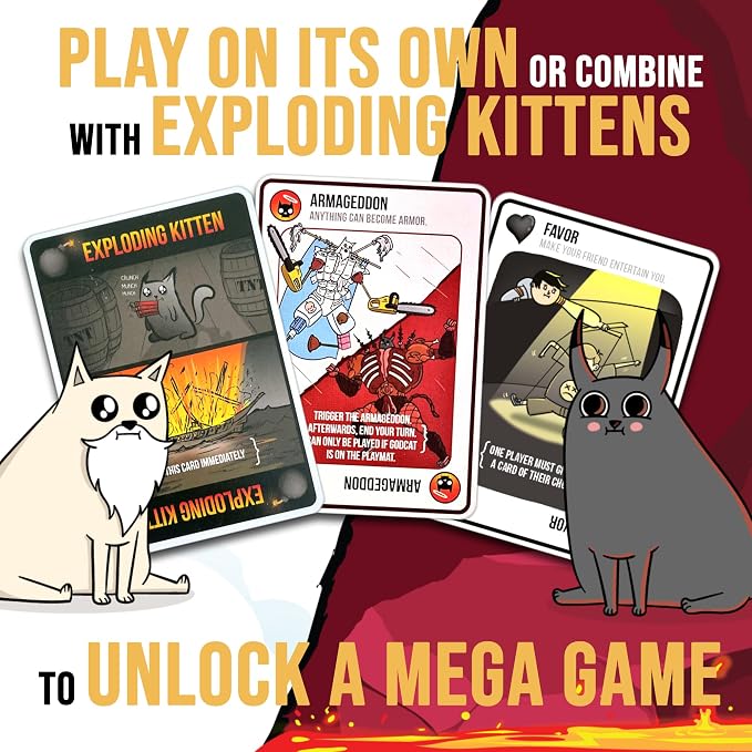 Exploding Kittens Good vs. Evil 2-5 Players - Ages 7+ - Inspired by Netflix Show - Party & Family Card Game for Kids & Adults