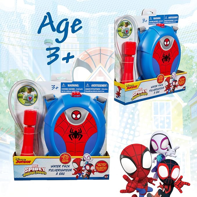 Spiderman Water Backpack Water Toy, Outdoor Water Blaster for Kids