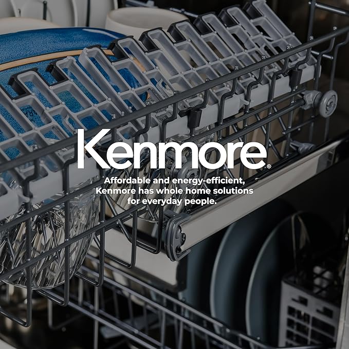 Kenmore 22-14595 24" Built-In Dishwasher - UltraWash, SmartWash, Sanitize Rinse, SmartDry and Leak Detection - 14 Place Settings - 51 DBA - ENERGY STAR Certified - 24" - Stainless Steel