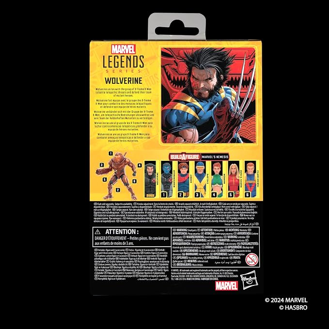 Marvel Legends Series Wolverine, X-Men Comics Collectible 6-Inch Scale Action Figure