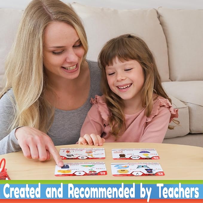 THE BAMBINO TREE Phonics Flash Cards - Learn to Read in 20 Phonic Stages - Education for Kids Ages 4-8 Kindergarten 1st 2nd Grade