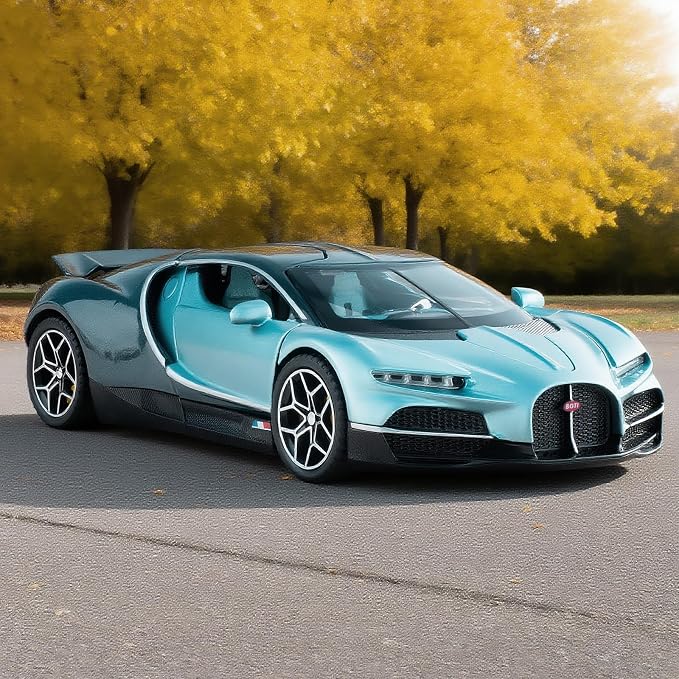 Car Toys for Boys 1 32 Diecast Cars Collectibles Car Model Kit,Metal Toy Car for Boys and Girls,Pull Back Cars with Lights and Sounds,Cars for Kids Ages 3-5(Blue)