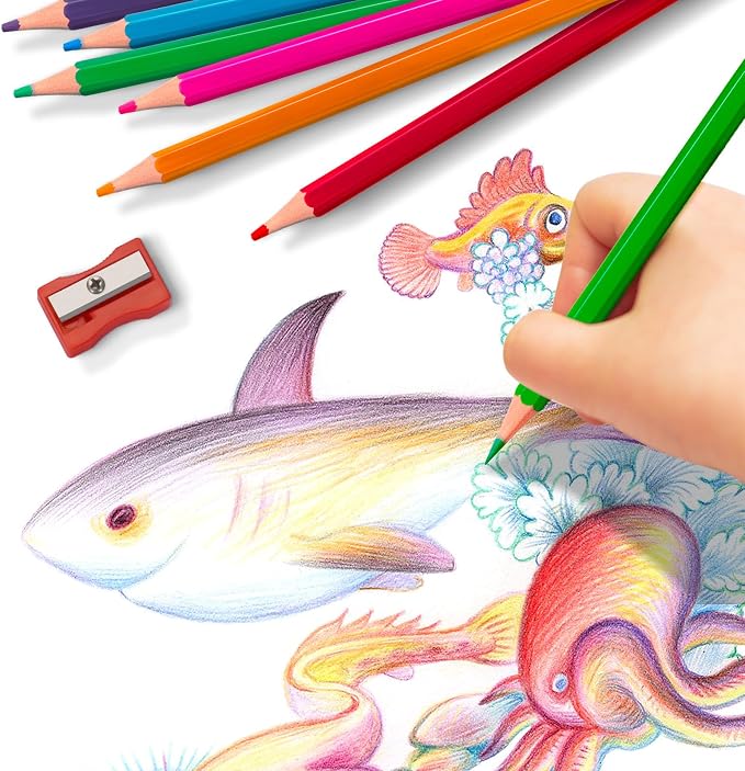480 Count Colored Pencils Bulk for Classrrom, Color Pencils for Kids in 12 Vibrant Colors, Pre-sharpened Coloring Pencils Set Plus 40 Sharpeners, Bulk Pack Colored Pencils for Back to School Supplies