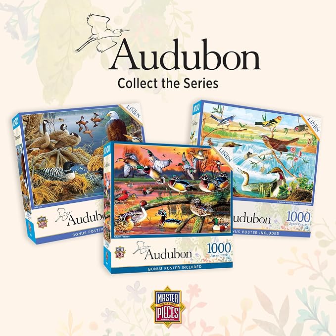 MasterPieces 1000 Piece Wildlife Jigsaw Puzzle for Adults - Creative Birding Art - 19.25"x26.75" - National Audubon Society Officially Licensed