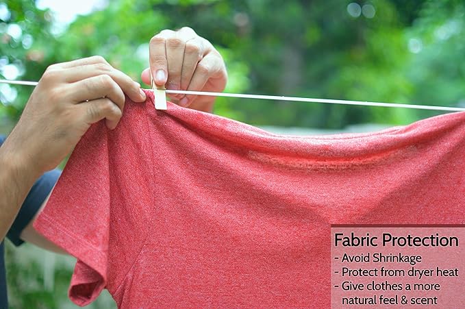 Retractable Clothesline - Portable Heavy Duty Indoor and Outdoor Washing Line - 45 Feet PVC Retracting Clothes Line with Wall Mount Hang The Wet Dry Clothing Laundry - Easy Installation (Grey)