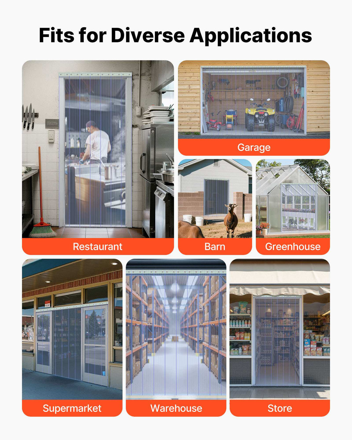 Clear PVC Strip Curtain, 150 ft Length x 12 in Width, Ribbed Plastic Door Strip Bulk Roll, Walk in Freezer Cooler Curtain Strips for Doorways of Supermarket, Garage, Warehouse, Pet Animal House