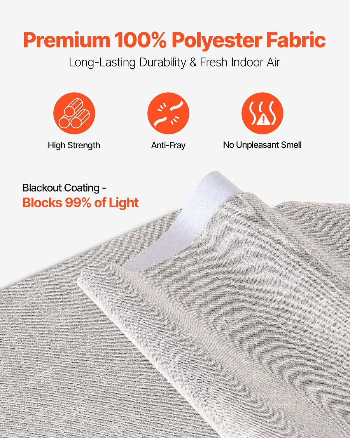 Panel Track Blinds, Extendable Track from 45.8 in to 86 in W, Trimmable Panel Curtains Up to 96 in H, Vertical Blackout Panel Blinds for Sliding Doors, Patio Doors, Room Divider, Light Gray