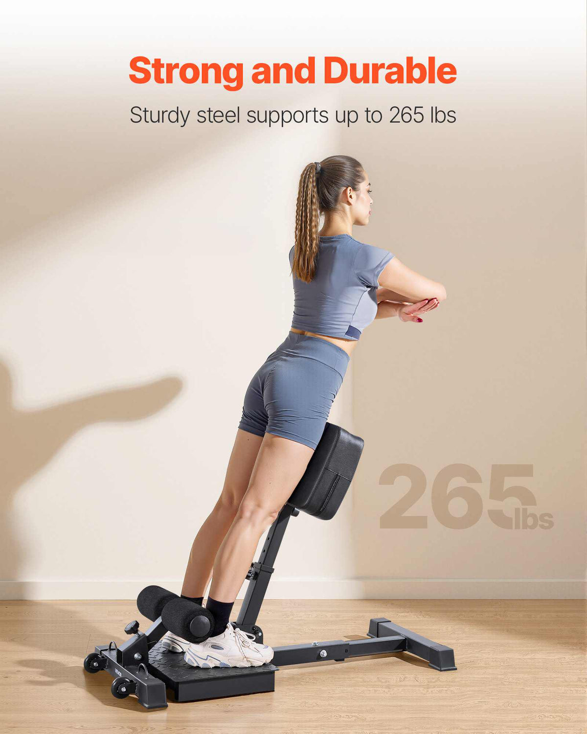 Sissy Squat Machine, Multi-Function Deep Sissy Squat Bench for Leg Muscle Training, Easy Setup & Foldable Core Waistline & Glute Workout Equipment, Leg Exercise Machine for Home Gym, Black