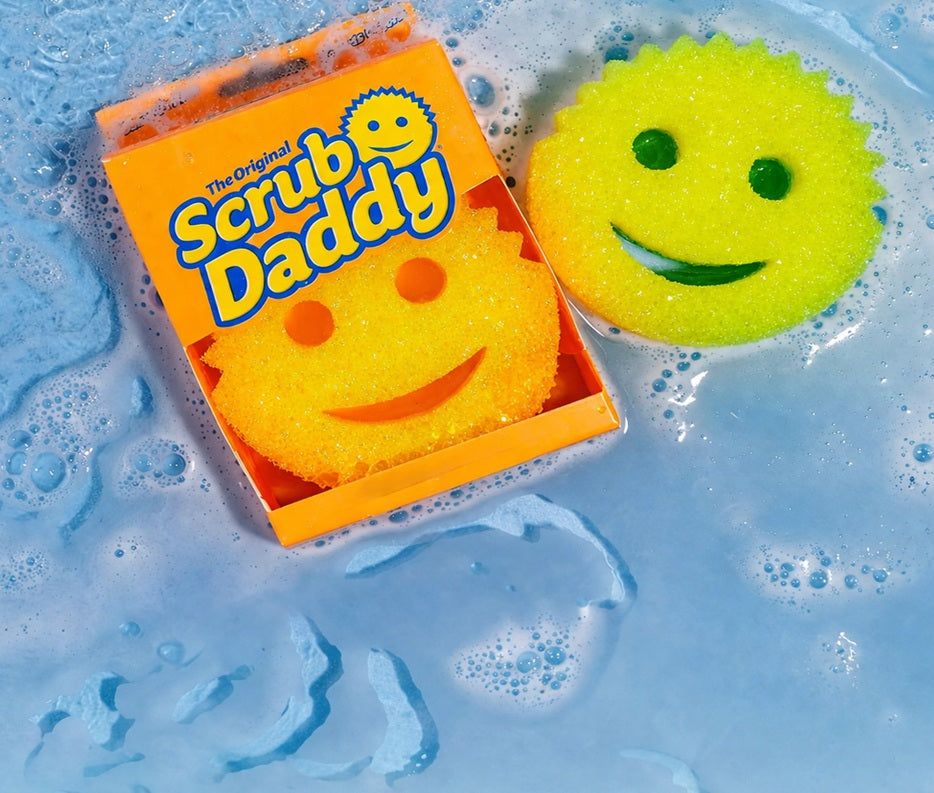 Scrub Daddy Color Sponges - Scratch-Free Multipurpose Dish Sponges for Kitchen, Bathroom & Household Cleaning - Made with BPA-Free Polymer Foam (3 Count)