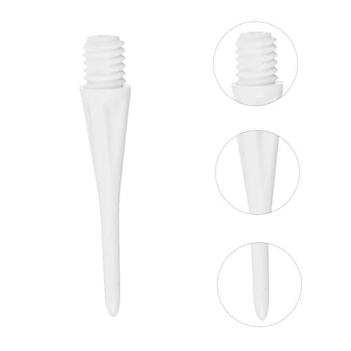 KOMBIUDA 50Pcs Soft Tip Points for Electronic Durable Wear Resistant Replacement Accessories with Smooth Surface Compatible with Dart Corkscrew Threads