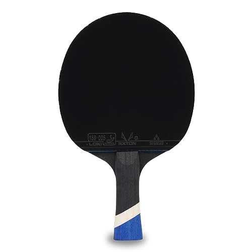 Professional Ping Pong Paddles-Lightweight Carbon Fiber Table Tennis Rackets with 7-Ply Blade, 2.0mm Premium Sponge, ITTF Approved Rubber - for Tournament-Level Performance Table Tennis Paddles - style: Blue(1-Pack)