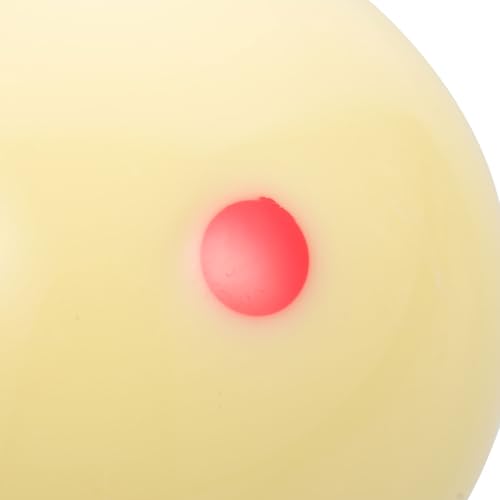 Amosfun Billiard Training Cue Ball with Marked Dot Resin Material Large White Pool Ball for Snooker Practice for Adult Leisure Games