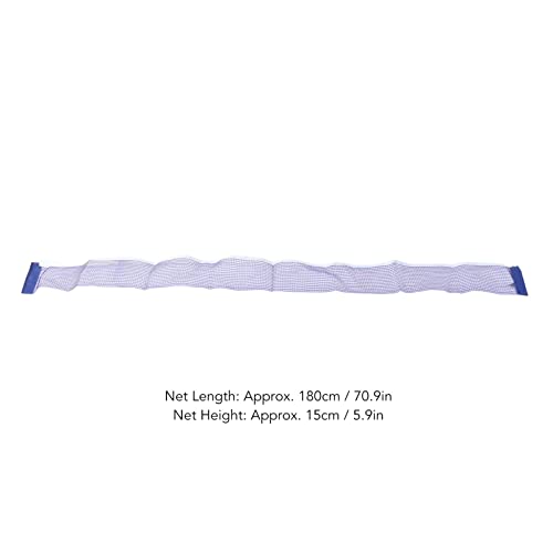Table Tennis Net Pingpong Net Replacement, Durable Portable Blue Polyester Net with Iron Brackets for Office Table Family Dining Table Classroom Desk