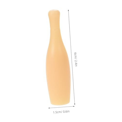VICASKY 10Pcs Mini Bowling Pins Portable Tabletop Bowling Game Accessories for Fun Family Play Durable Plastic Small for Adults Easy to Store