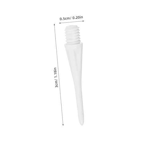 KOMBIUDA 50Pcs Soft Tip Points for Electronic Durable Wear Resistant Replacement Accessories with Smooth Surface Compatible with Dart Corkscrew Threads